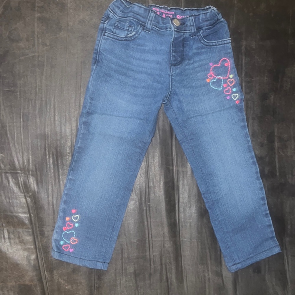 Children’s place 3T hearts skinny jeans